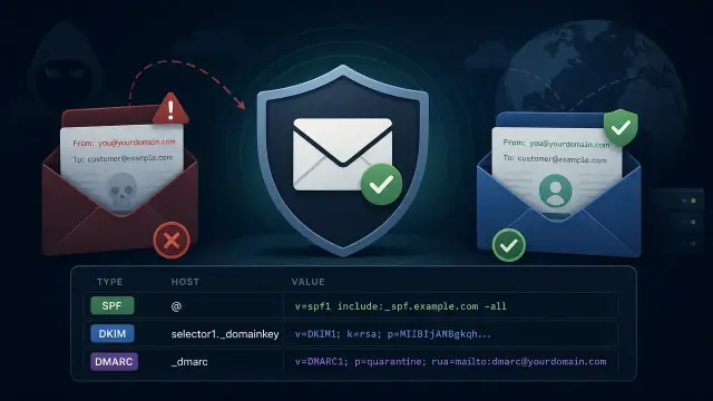 Stop Email Spoofing: Set Up SPF, DKIM, and DMARC for Your Domain