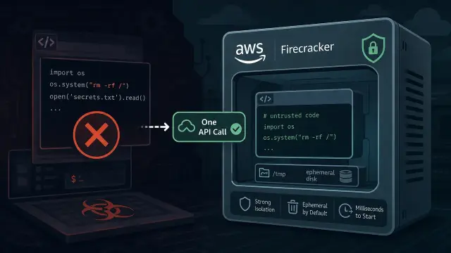 Stop Running LLM-Generated Code in Your Own Process