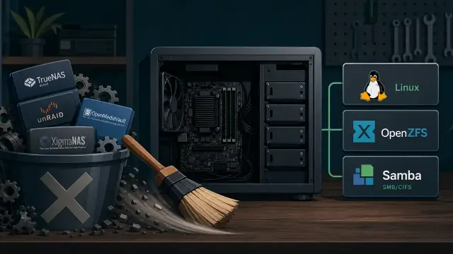 Strip the Bloat: Building a Minimal DIY ZFS NAS
