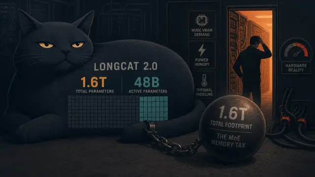 The 1.6-Trillion Parameter Mirage: LongCat 2.0 and the MoE Memory Tax