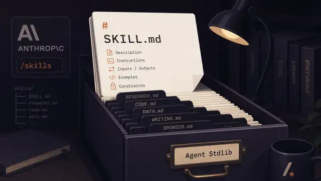 The Agent Stdlib Is a Folder of Markdown