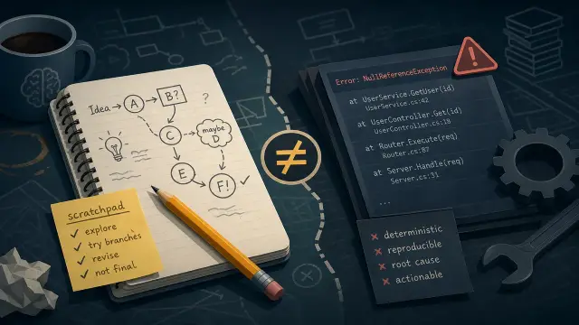 The Reasoning Trace Is Not a Stack Trace