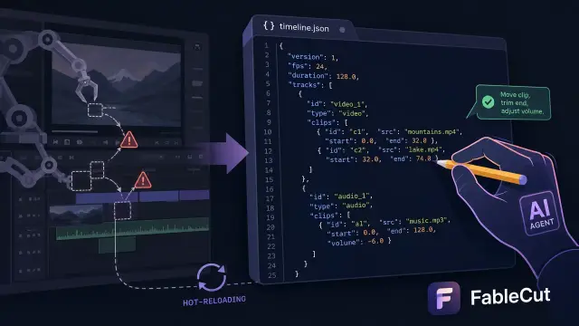 The Timeline Is the API: Agentic Video Editing Arrives