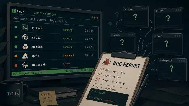 The tmux Agent Dashboard Boom Is a Bug Report