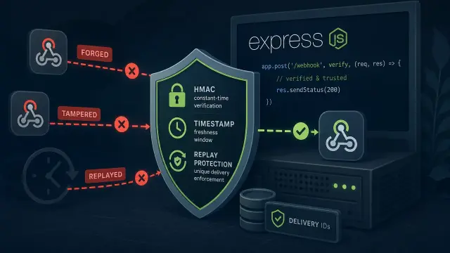 Verify Webhook Payloads: HMAC, Timestamps, and Replay Protection