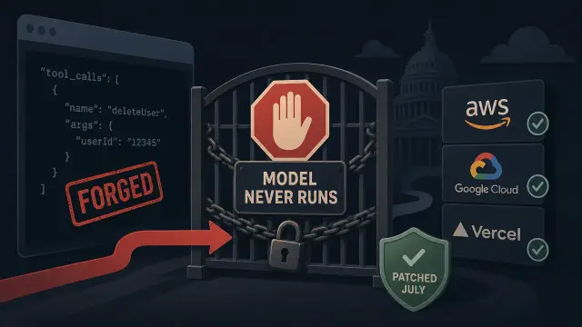 When the Model Never Runs, Your Guardrails Don't Either