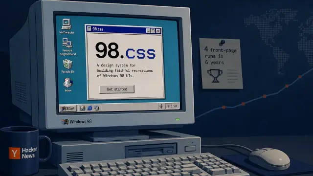 Why a Windows 98 CSS File Keeps Topping Hacker News