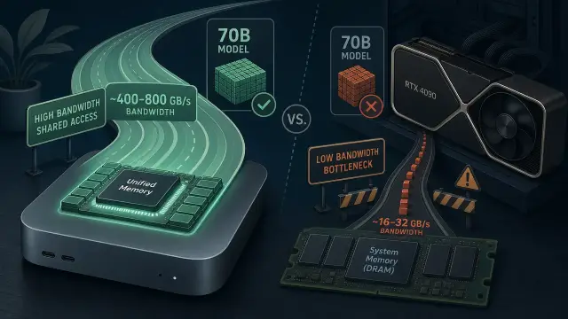 Why Mini PCs Run 70B Models That Discrete GPUs Can't
