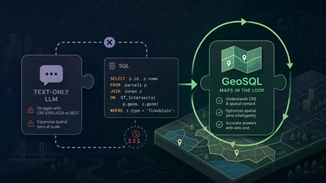 Why Spatial SQL Needs a Map in the LLM Loop