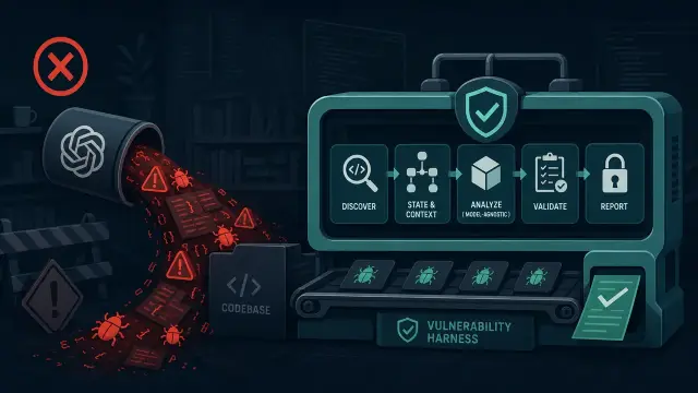 Why You Need a Vulnerability Harness, Not a Security Agent