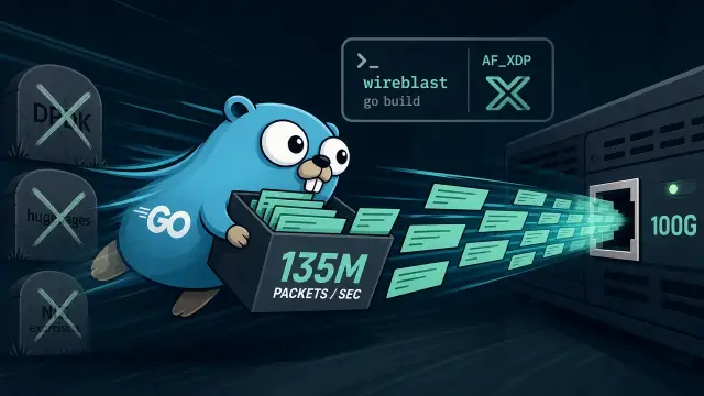 Wireblast pushes 135M packets a second from one Go binary