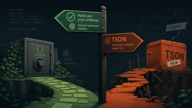 You don't need TSON to hash-pin your schemas