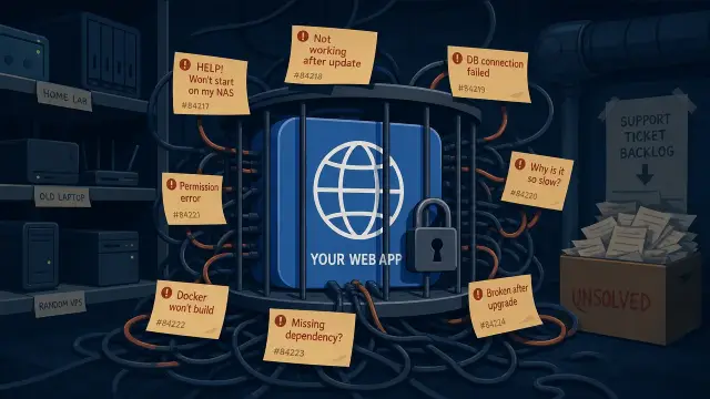 Your Web App Is Too Professional to Self-Host