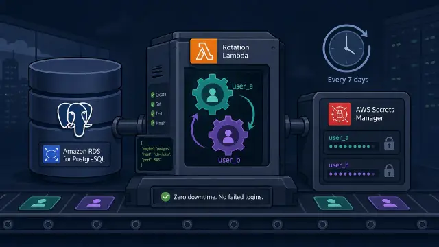 Zero-Downtime RDS Postgres Password Rotation with Secrets Manager