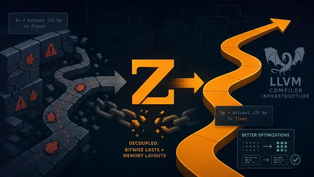 Zig Redefines BitCast Semantics to Fix LLVM Backend Bugs