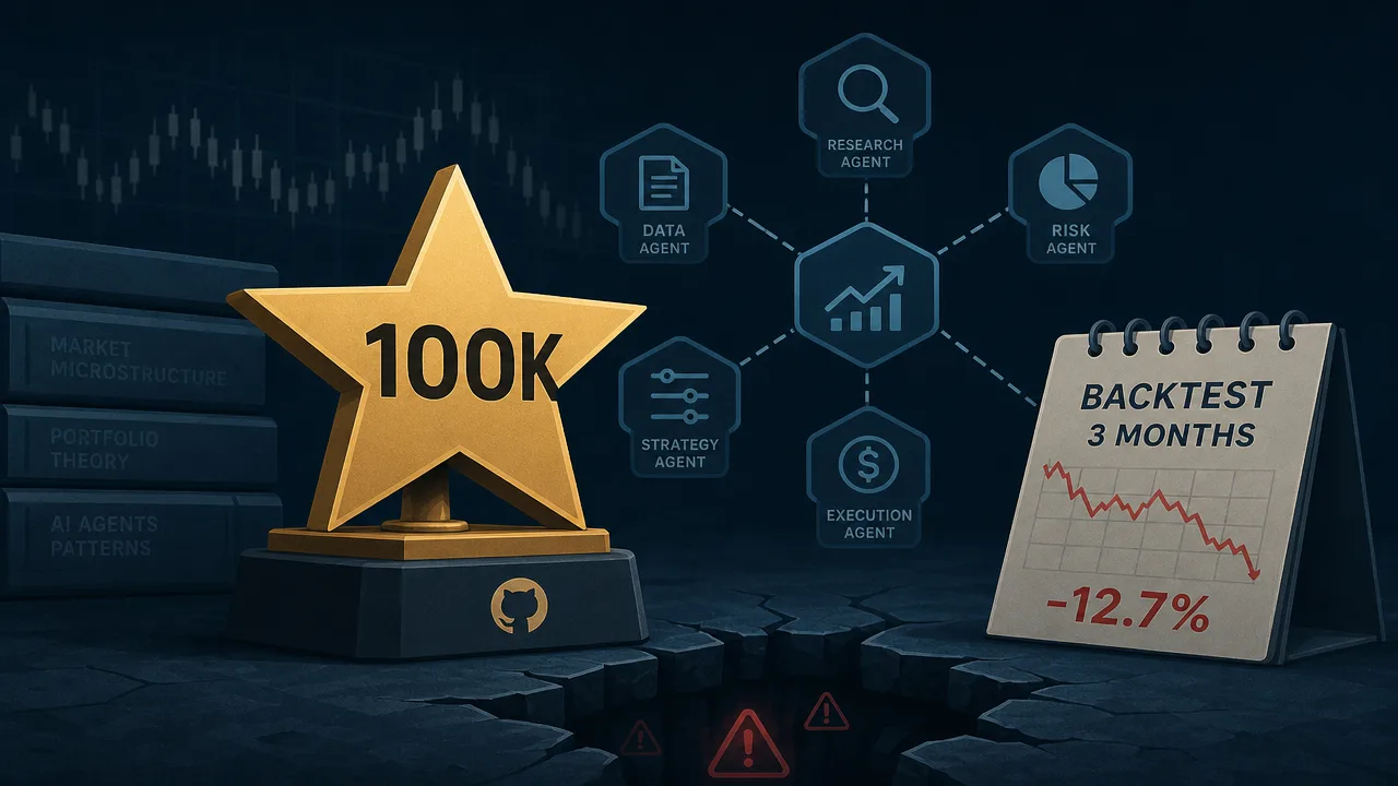 TradingAgents Has 100k Stars and One Three-Month Backtest