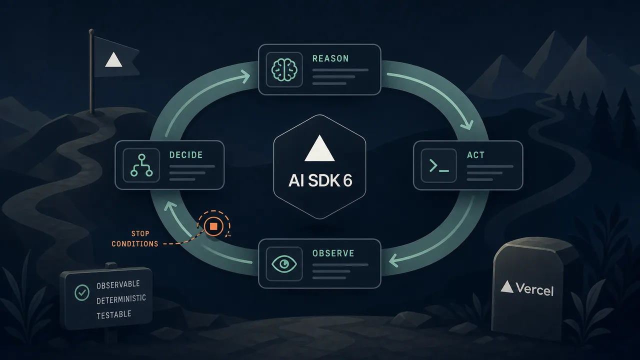 Vercel AI SDK 6: Demystifying the Agent as a Bounded Loop