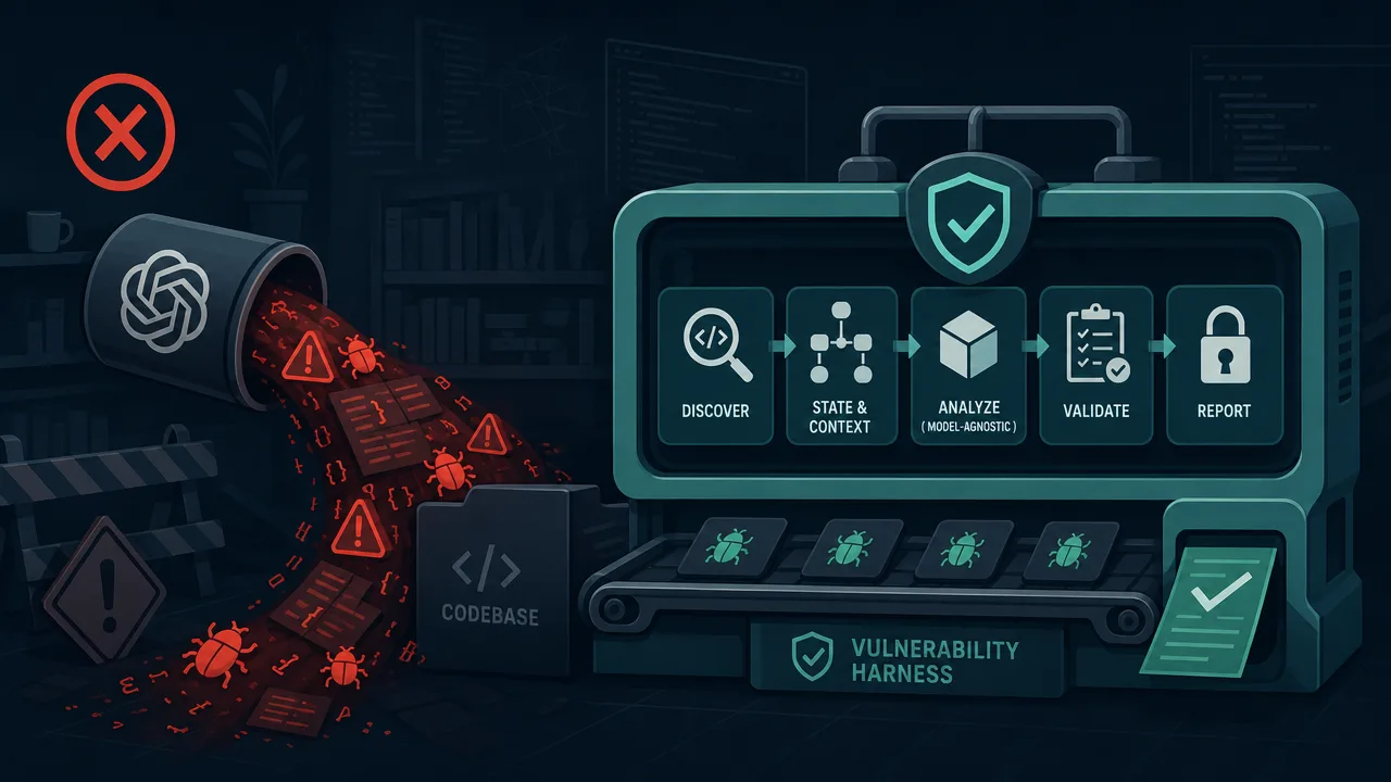 Why You Need a Vulnerability Harness, Not a Security Agent