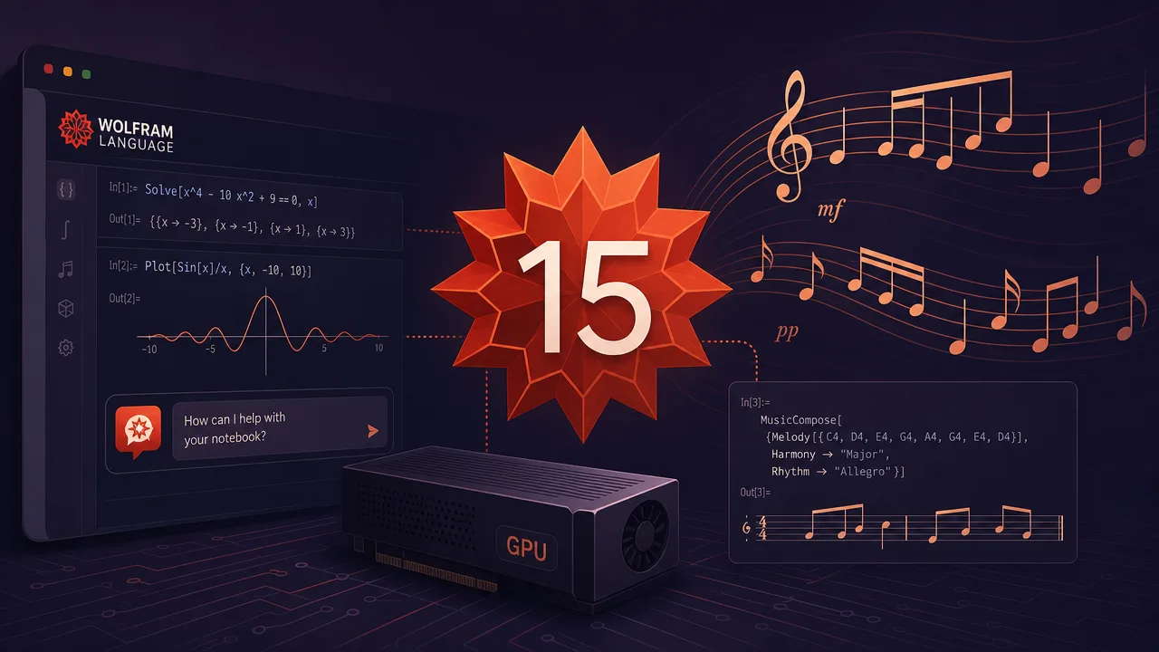 Wolfram Language 15 Integrates Built-In AI and Symbolic Music