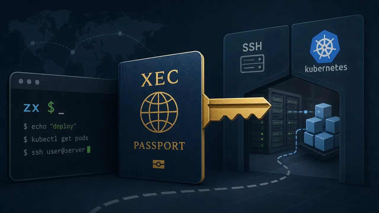 Xec Gives zx's $ a Passport to SSH and Kubernetes
