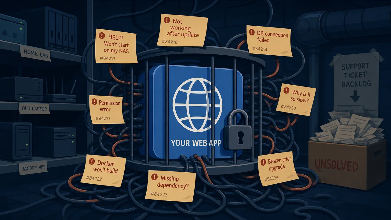 Your Web App Is Too Professional to Self-Host