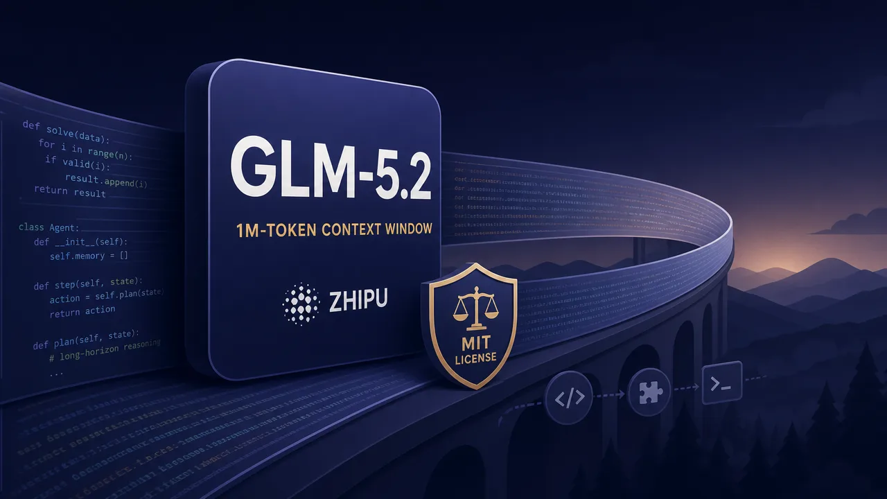 Zhipu Launches GLM-5.2 with 1M-Token Context Window