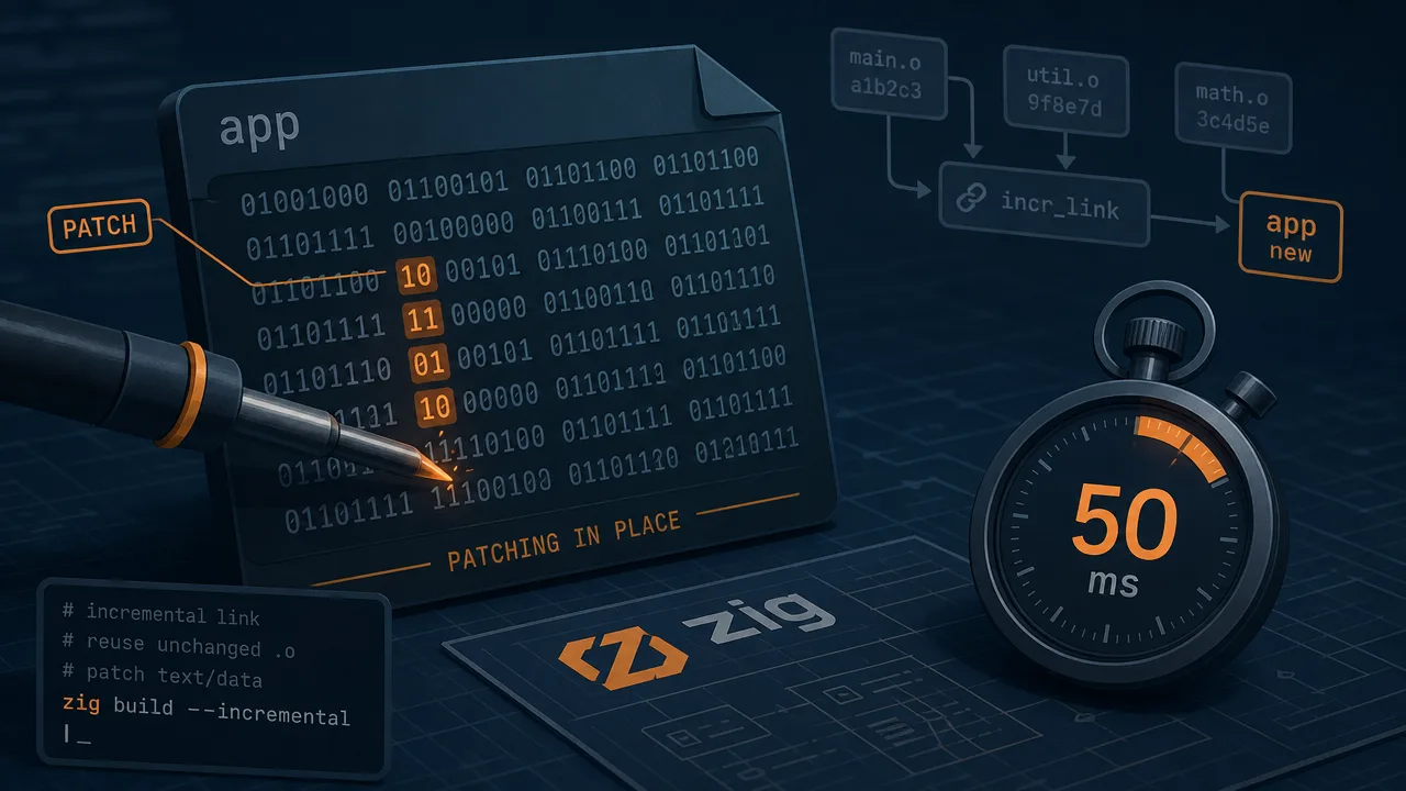 Zig's 50ms Rebuilds Rest on Patching Binaries in Place