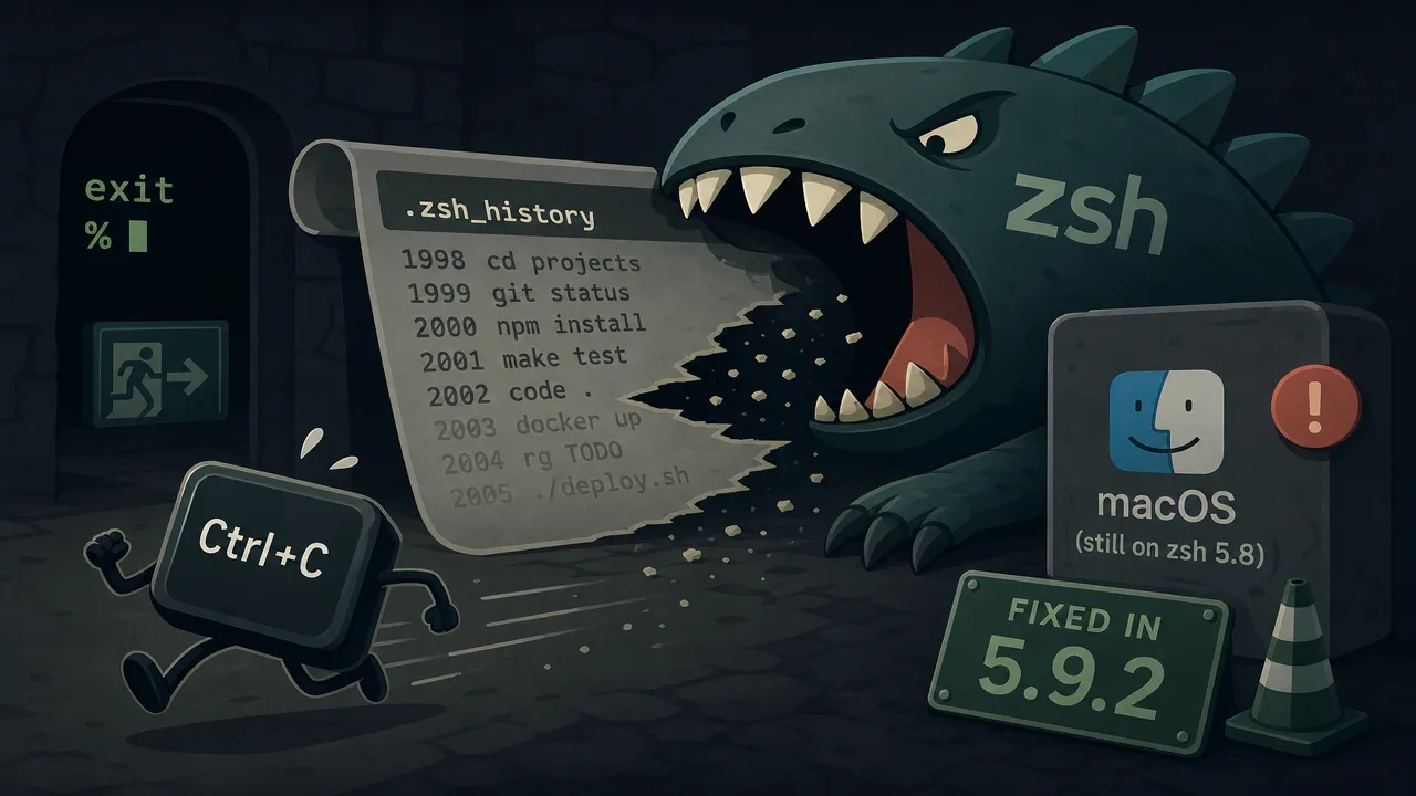 Zsh Has Been Silently Eating Shell Histories Since 2015